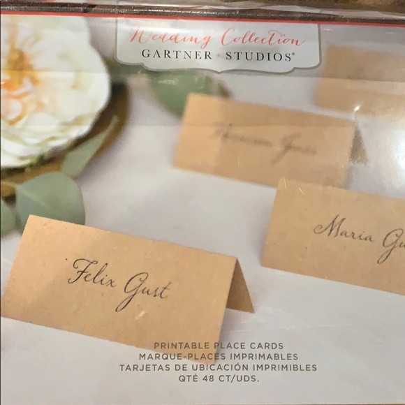 Party Supplies | Printable Kraft Paper Place Cards | Poshmark